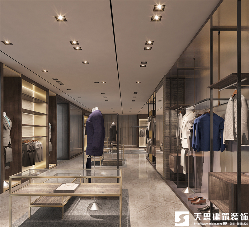 男裝店裝修設(shè)計(jì)風(fēng)格，男裝店裝修，男裝店設(shè)計(jì)